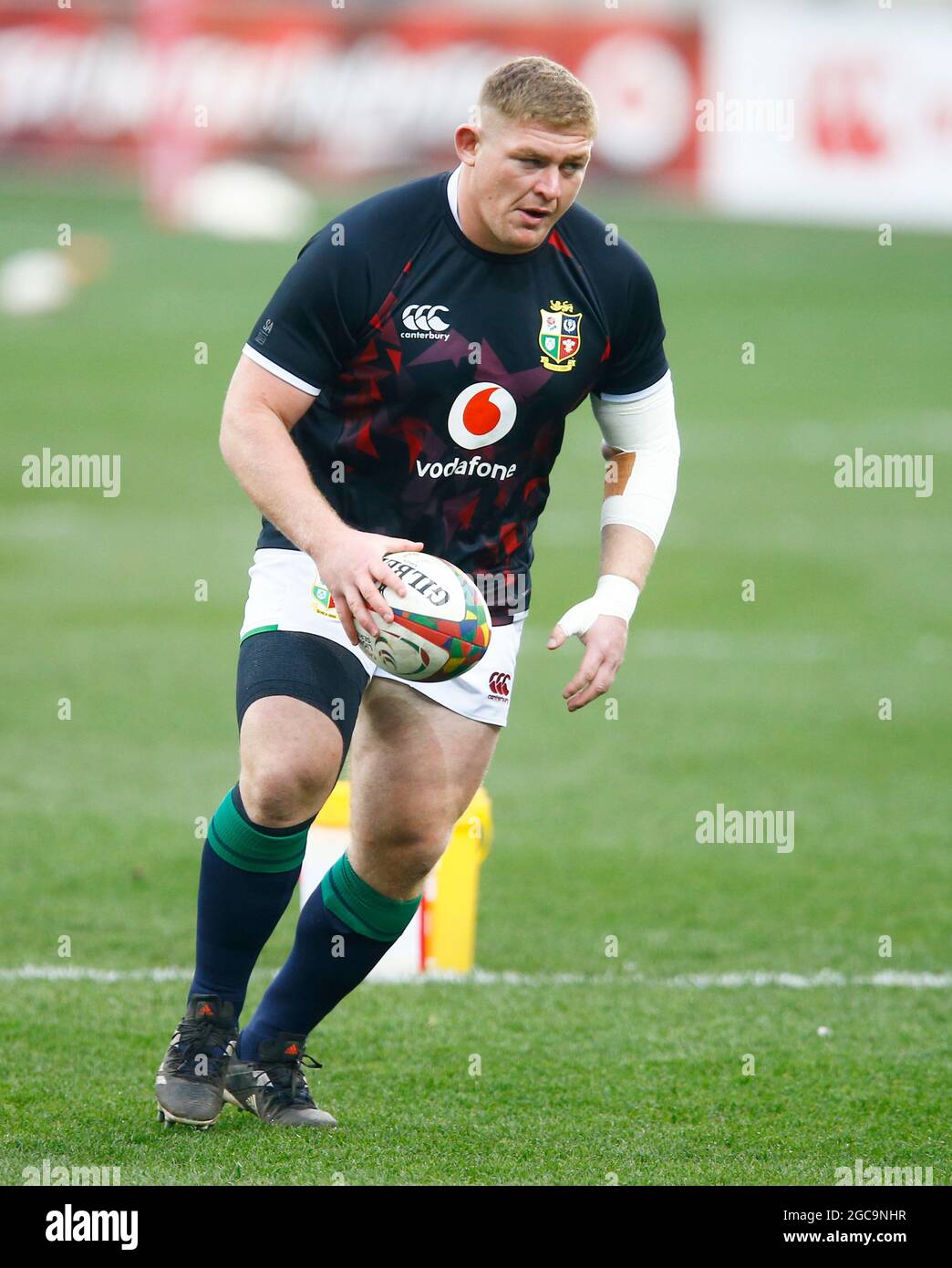 Tadhg Furlong von britischen und irischen Lions während der Castle Lager Lions Series, drittes Testspiel im Cape Town Stadium, Kapstadt, Südafrika. Bilddatum: Samstag, 8. August 2021. Stockfoto