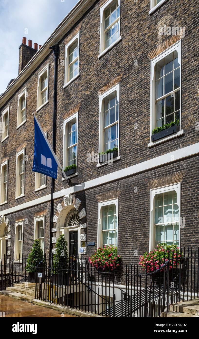 Die Paul Mellon Zentrum für Studien in der britischen Kunst, Bedford Square Bloomsbury London - Pädagogische liebe Unterstützung der Kunst Forschung gegründet 1970 Stockfoto