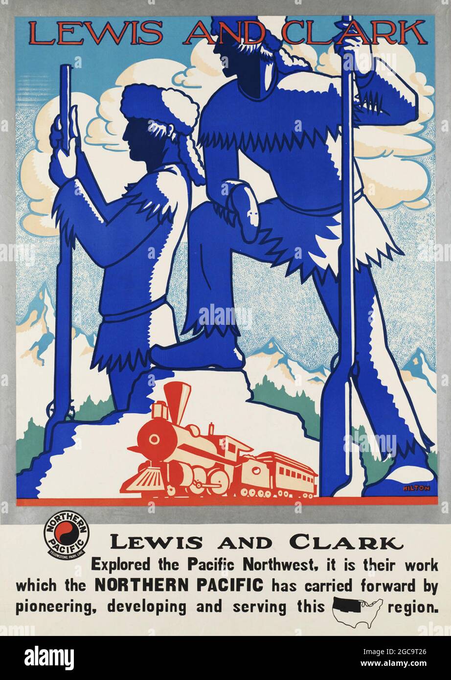 Ein Vintage-Reiseposter für die USA Stockfoto