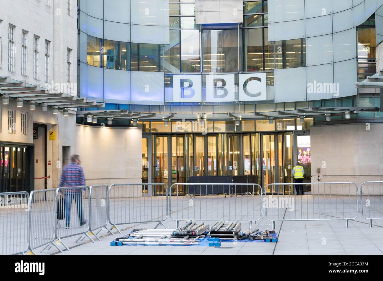 Neubau, Broadcasting House, BBC Television Center, Portland Place, Marylebone, London, England, Großbritannien Stockfoto