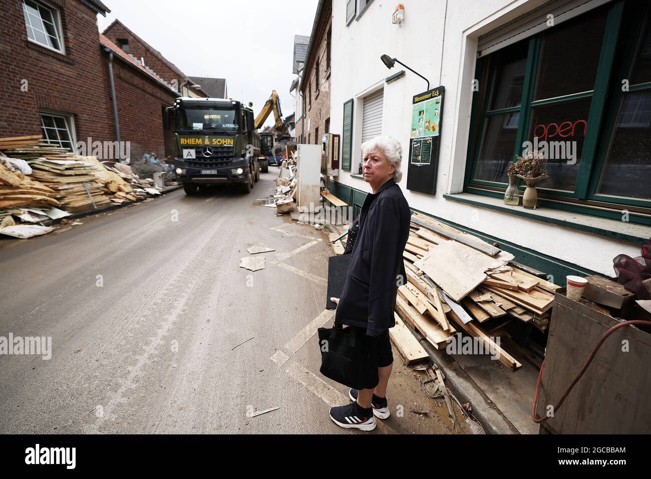 Erftstadt, Deutschland. August 2021. Maria Dunkel, wohnhaft in