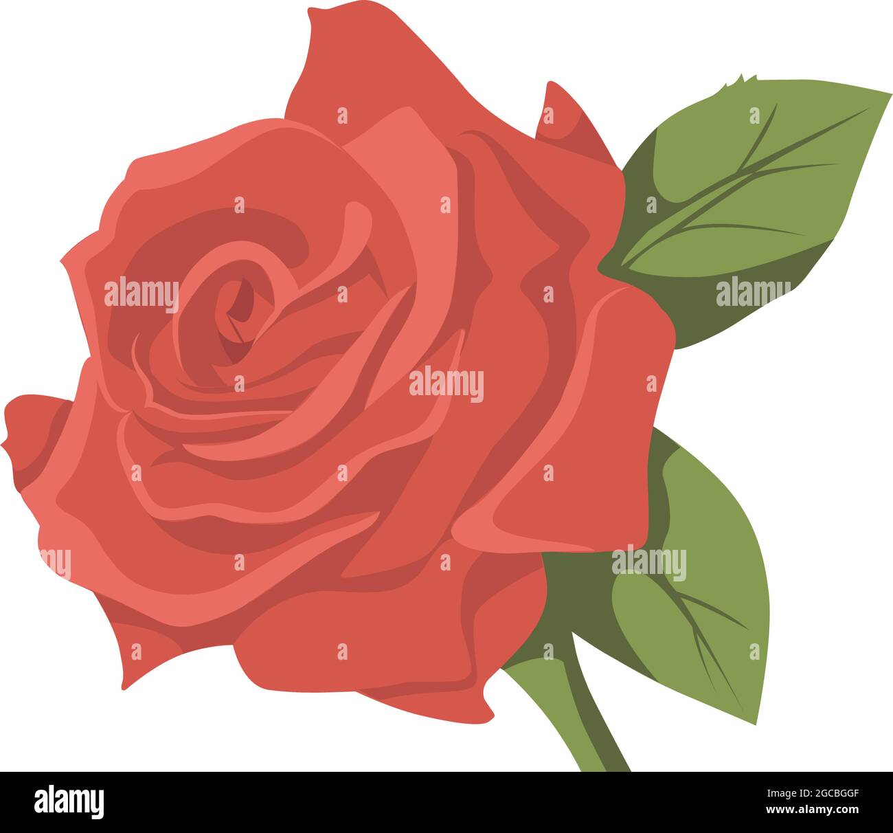Rose Blume Farbe Clip Art Design Stock Vektorgrafik Alamy