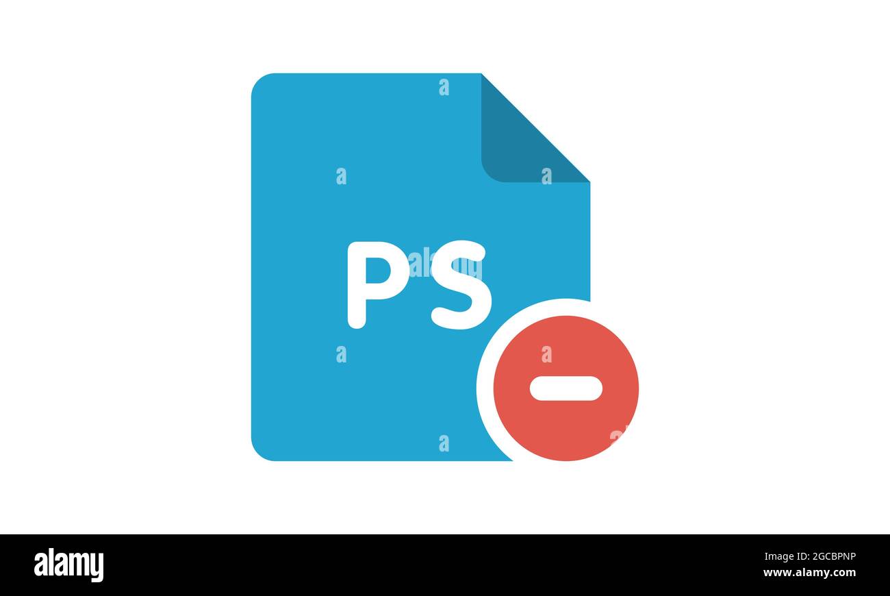 Entfernen sie die Vektorgrafik der photoshop-Datei. Stock Vektor