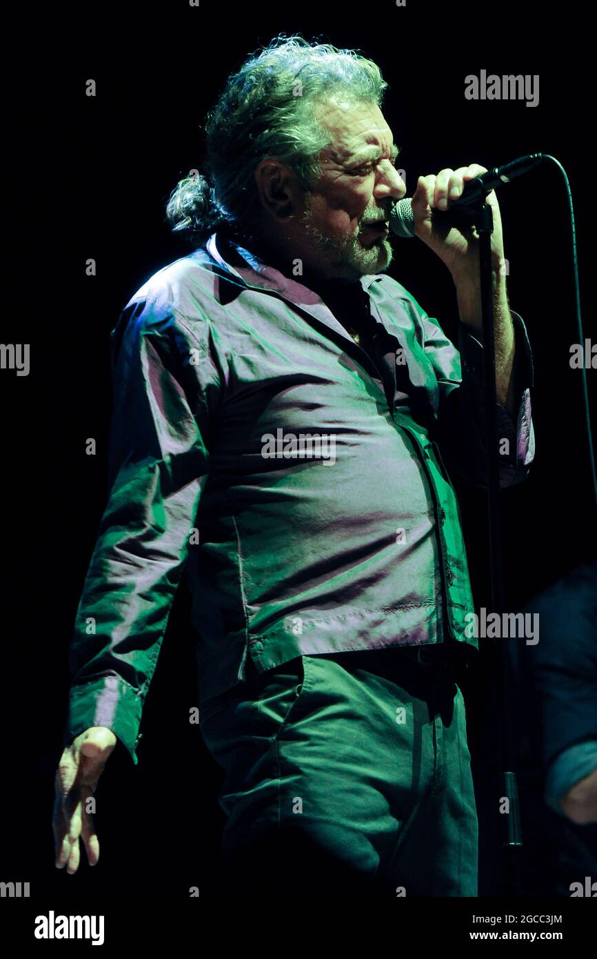 Robert plant Performing im Sheffield City Hall, Sheffield Stockfoto