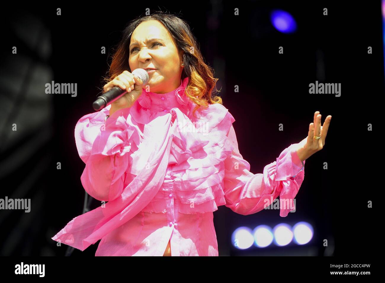 Rozalla beim Lets Rock Leeds 80s , Leeds Stockfoto Rozalla beim Lets Rock Leeds 80s , Leeds Stockfoto