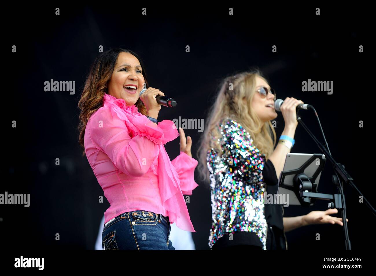 Rozalla beim Lets Rock Leeds 80s , Leeds Stockfoto Rozalla beim Lets Rock Leeds 80s , Leeds Stockfoto