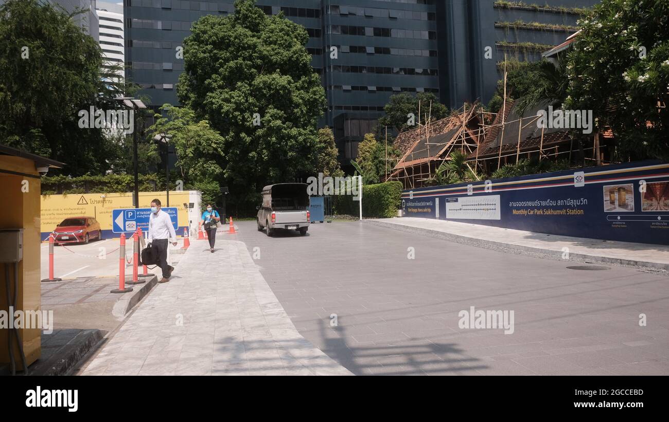 Asoke Road (Sukhumvit Soi 21) Intercity Bangkok Thailand Stockfoto