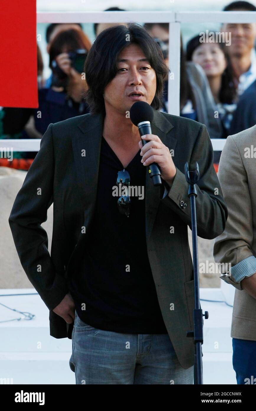 7. Oktober 2012 - Busan, Südkorea : Darsteller Kim Yun Suk nimmt am 17. Busan International Film Festival Open Talk im BIFF Village in Haeundae Teil. (Ryu Seung-il/Polaris) Stockfoto