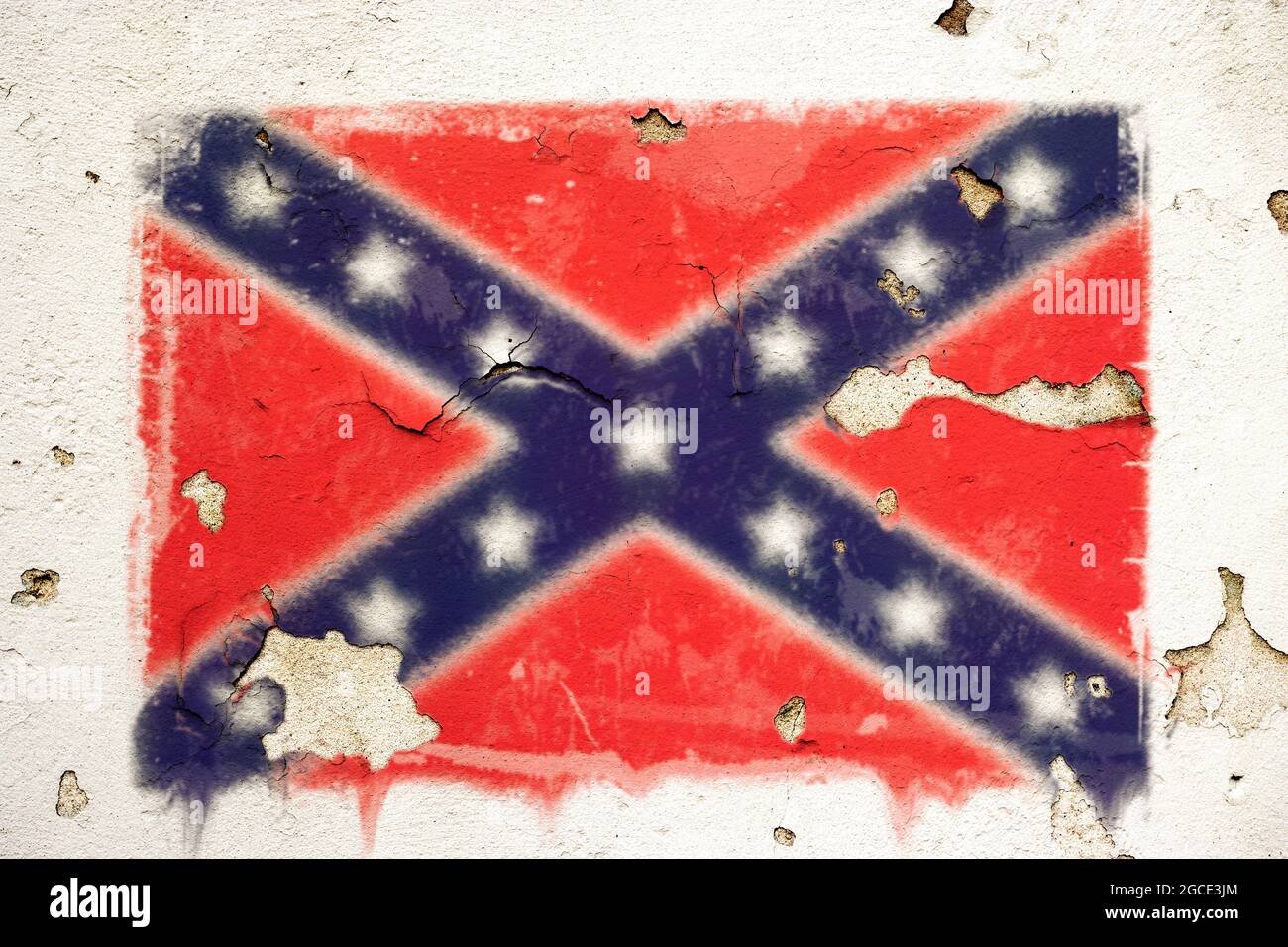 Flagge der Konföderierten Stockfoto