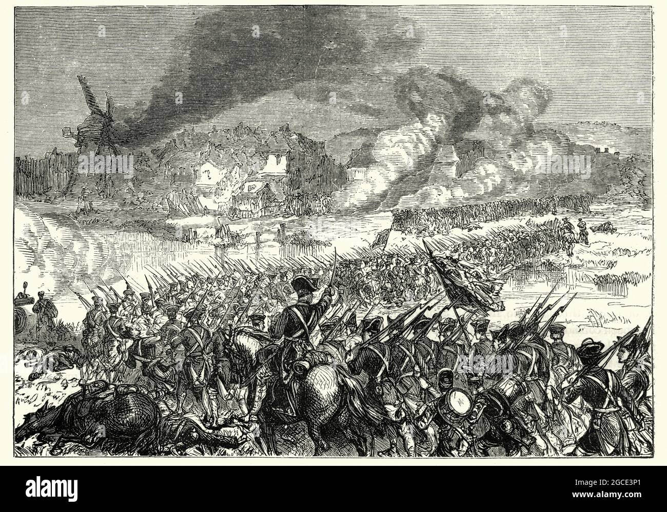 Die Schlacht von Blenheim, die am 13. August 1704 ausgetragen wurde, war eine große Schlacht des Spanischen Erbfolgekrieges. Der überwältigende Sieg der Alliierten sorgte für Sicherheit Stockfoto