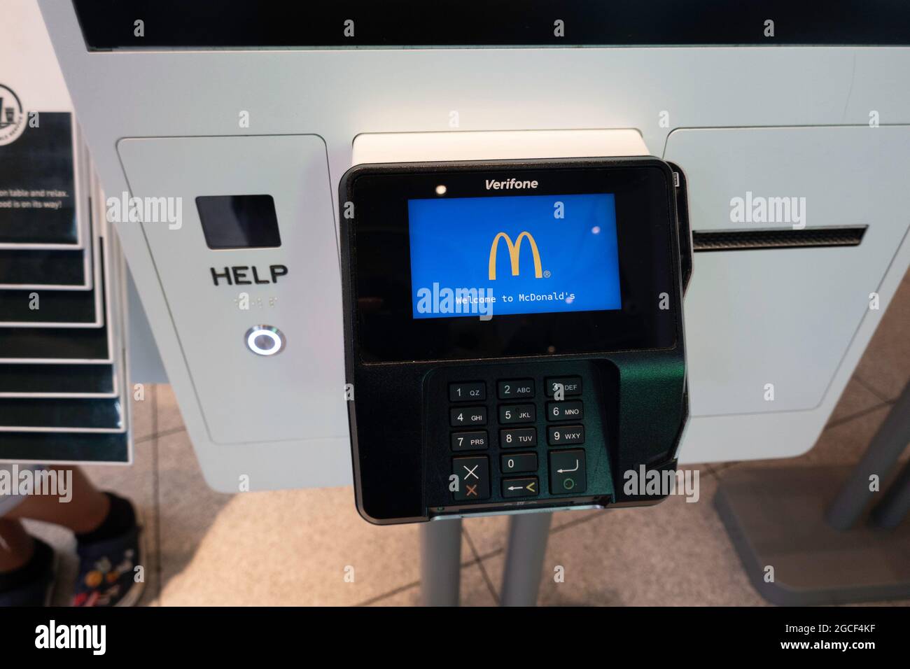 McDonald's Restaurant, Times Square, NYC, USA 2021 Stockfoto