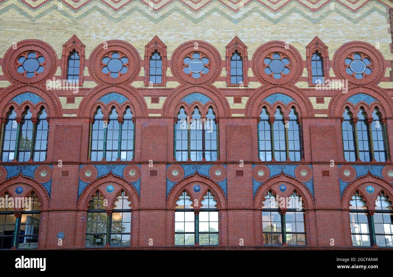 Detail von Templeton auf dem Green ehemaliges Teppichfabrikgebäude in Glasgow Stockfoto