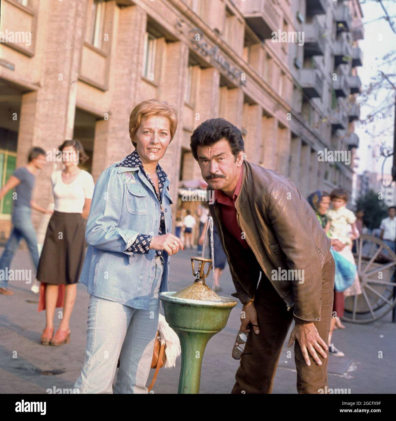 Rumänische Schauspieler Margareta Pogonat & Iurie Darie, ca. 1980 Stockfoto