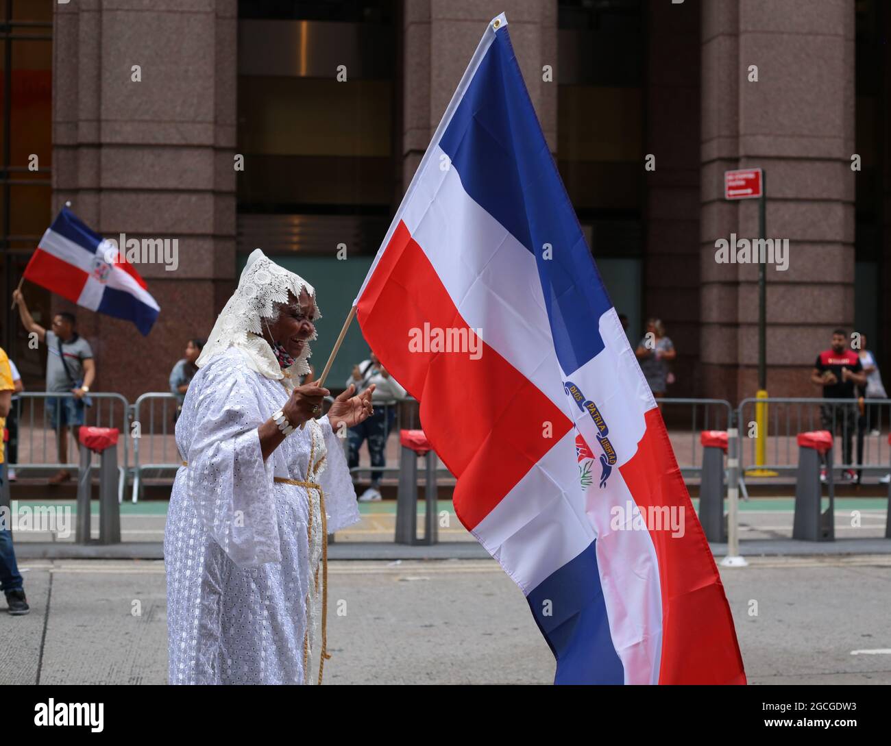 Jährliche Parade zum Puerto-ricanischen Tag in Manhattan, New York. Stockfoto