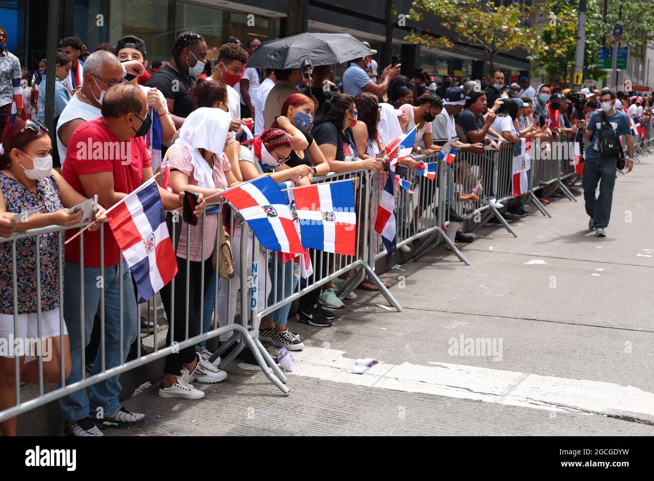 Jährliche Parade zum Puerto-ricanischen Tag in Manhattan, New York. Stockfoto