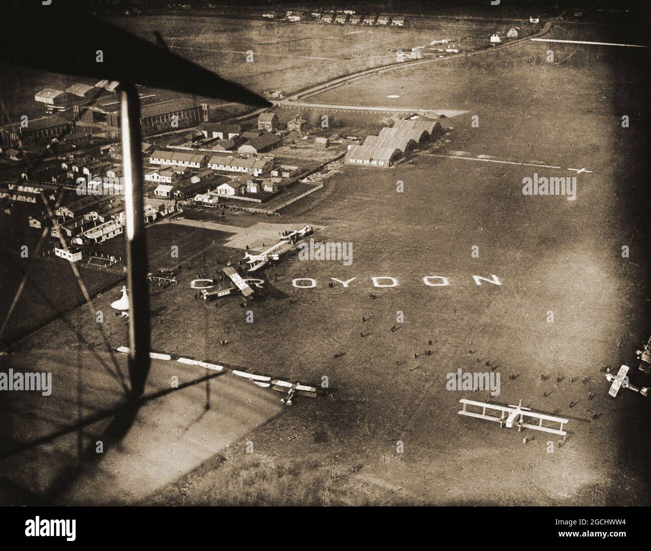 Unbekannter Fotograf. (Amerikanisch). Flughafen London Terminal, Croydon. 1921-22. Stockfoto