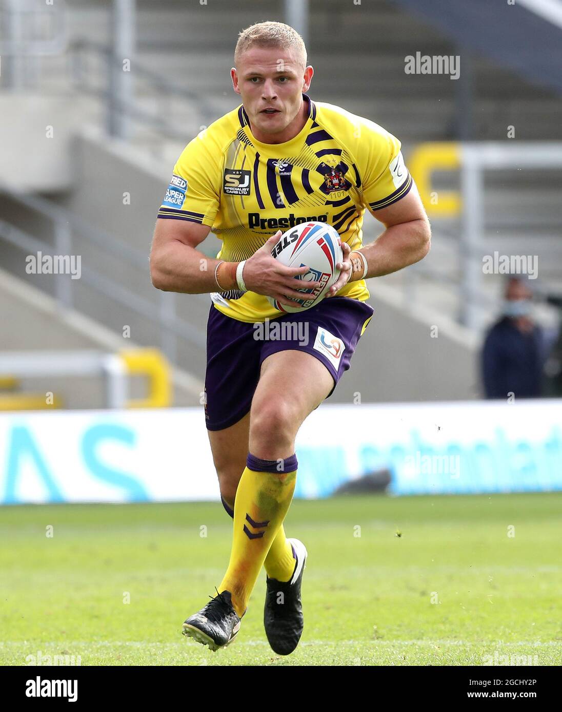 Aktenfoto vom 09-08-2020 von George Burgess der Wigan Warriors. Ausgabedatum: Montag, 9. August 2021. Stockfoto