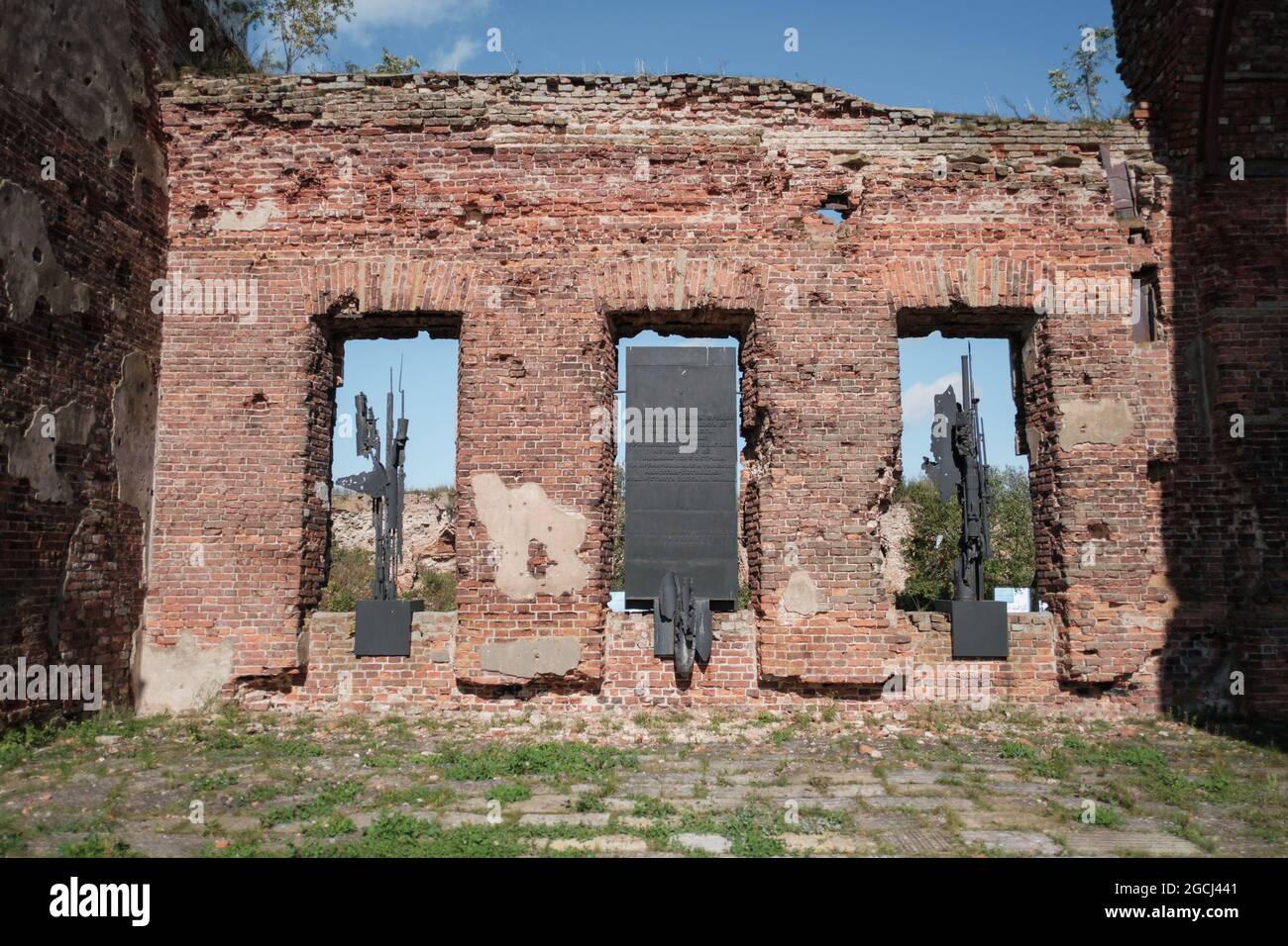 Skulpturengruppe 'Oath', Autoren: I.D. Bilibin, G. D. Yastrebenetsky, A.G. Dema, A.V. Bogdanov, hergestellt 1985. Stockfoto