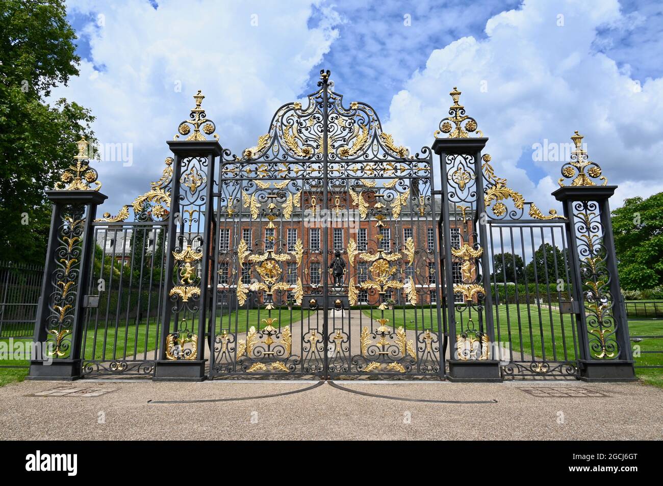 The Golden Gates, Kensington Palace, Kensington Gardens, London. VEREINIGTES KÖNIGREICH Stockfoto