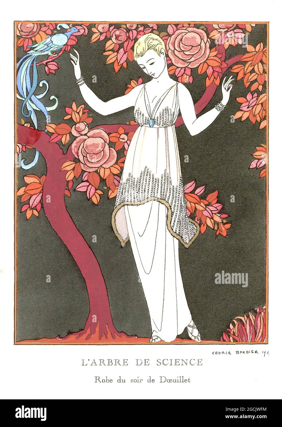 George Barbier Kunstwerk Stockfoto