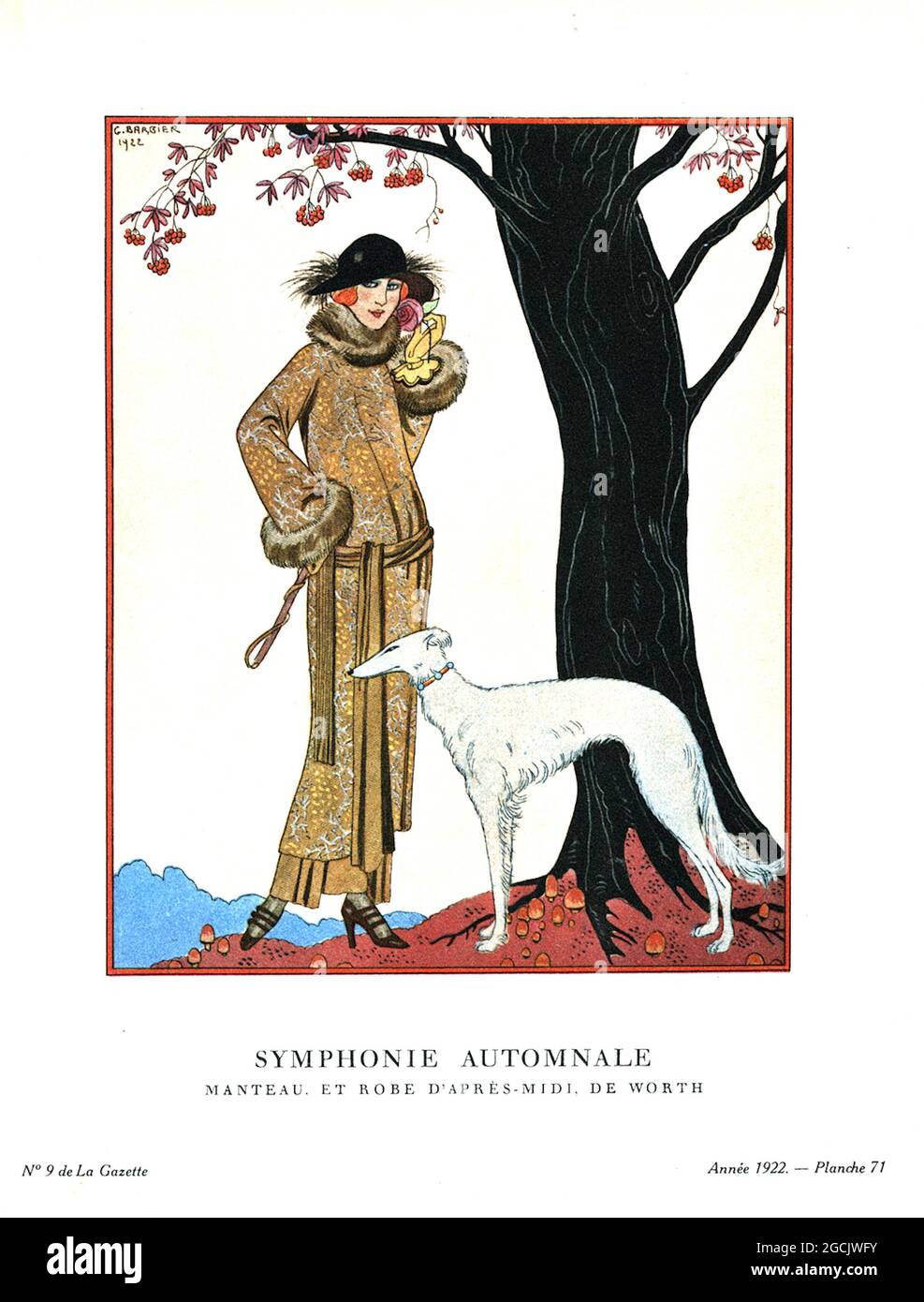 George Barbier Artwork - Symphonie Automnale - 1922 Stockfoto