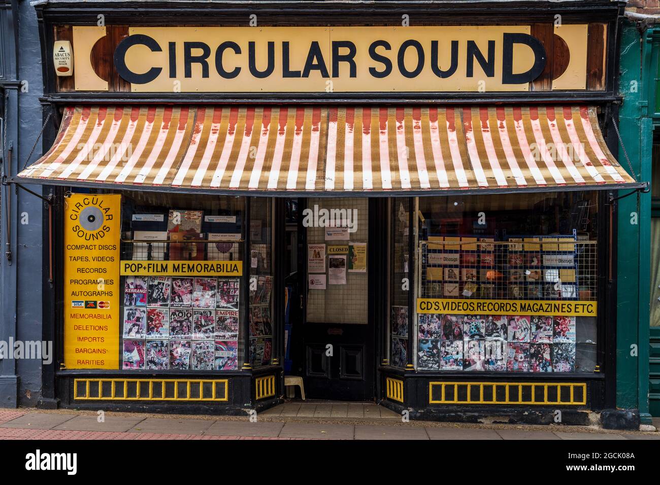 Circular Sound Record Shop Norwich - Traditional Record Shop gegründet 1988. Stockfoto