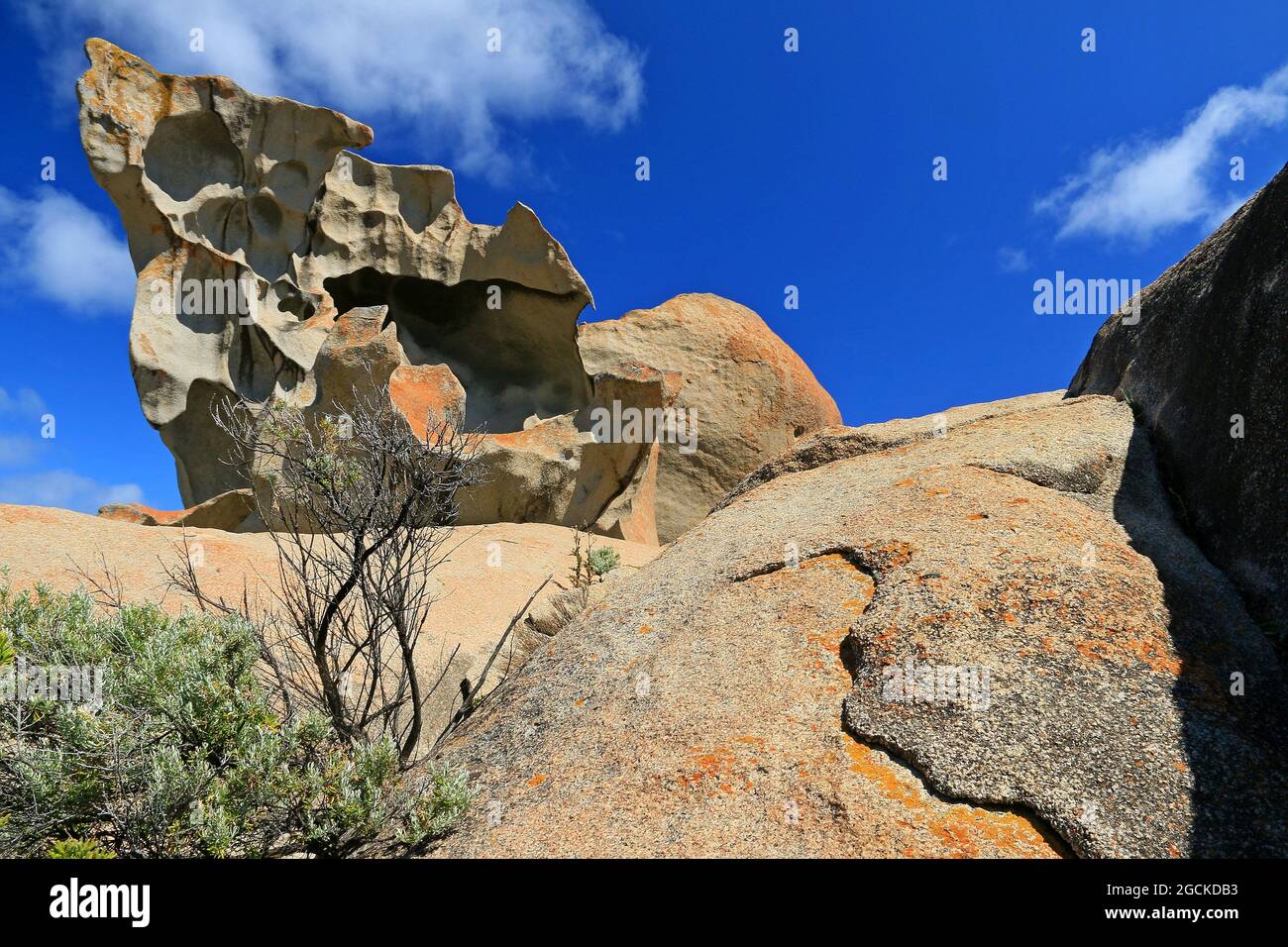 Bemerkenswerte Felsen auf Kangaroo Island Stockfoto