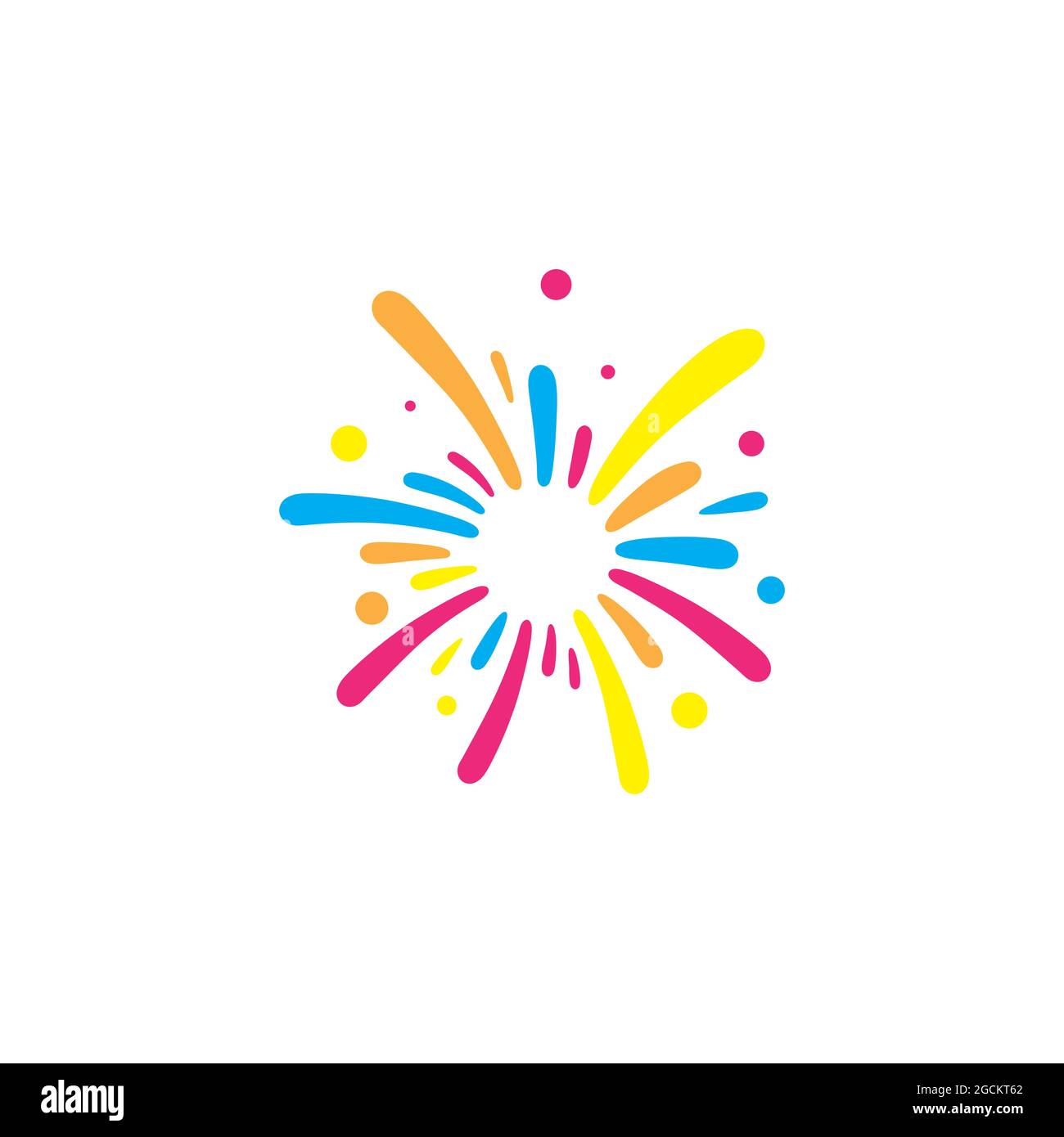 Feuerwerk Vektor icon Abbildung Design Template Stock Vektor