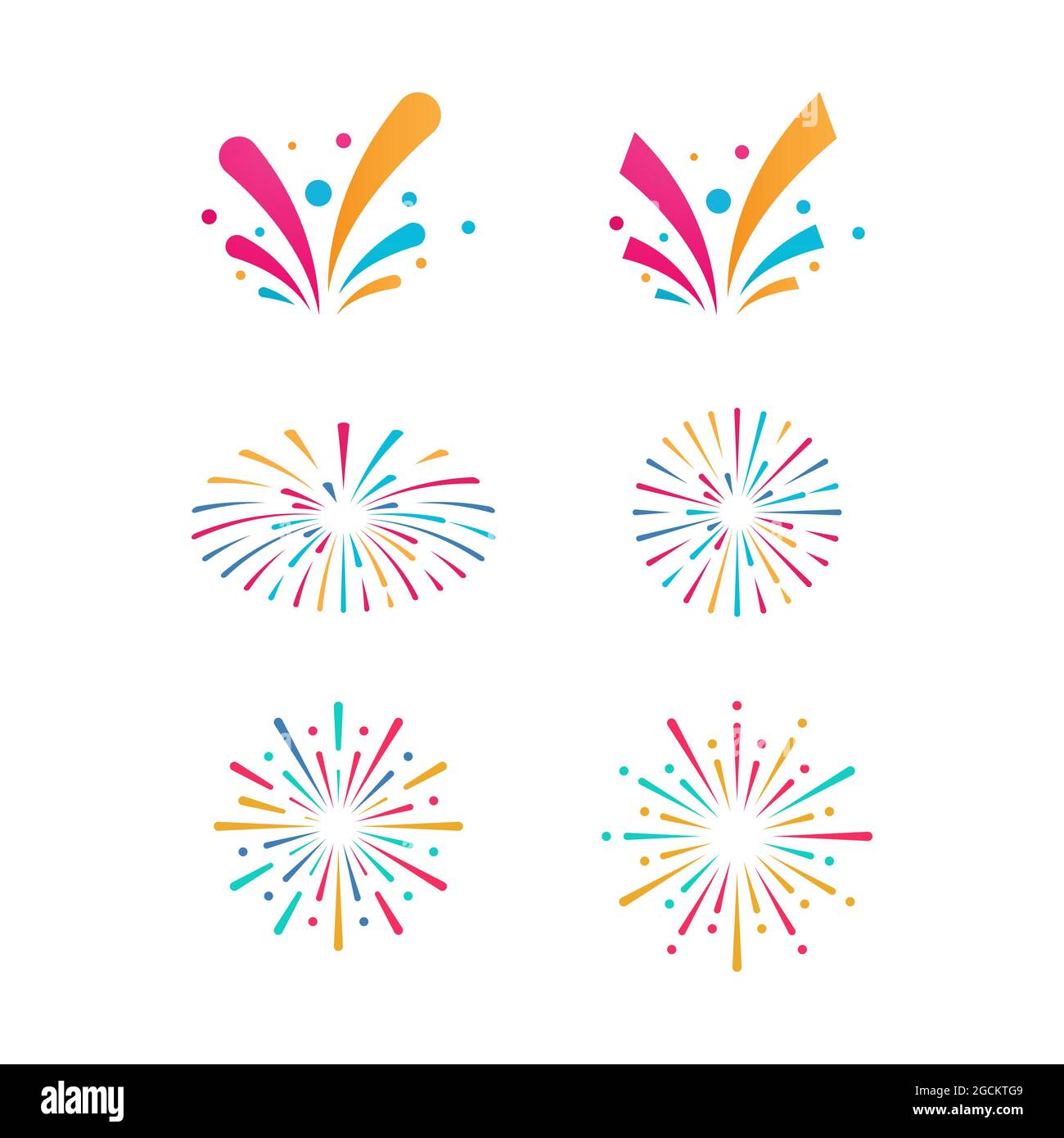 Feuerwerk Vektor icon Abbildung Design Template Stock Vektor