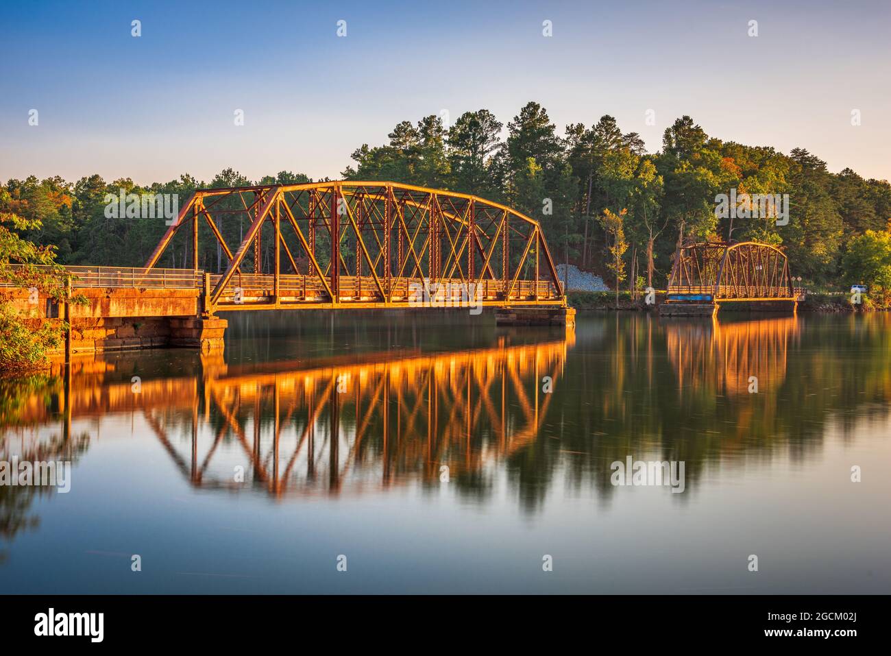 Highway 123 Fishing Pier in Westminster, South Carolina, USA. Stockfoto