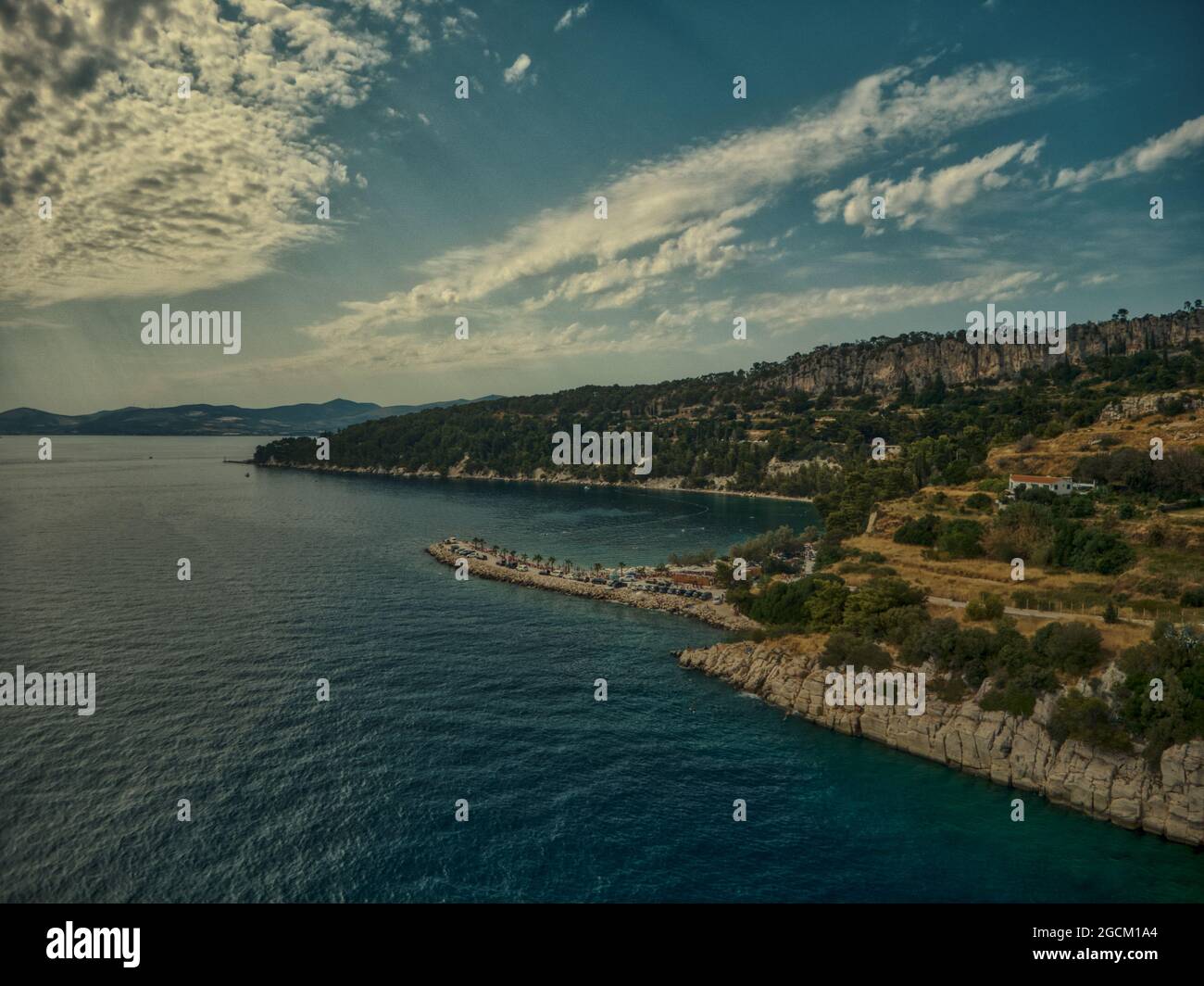 Kroatien Küste Luftstrände blaues Wasser Natur sauber sonnigen Urlaub Stockfoto