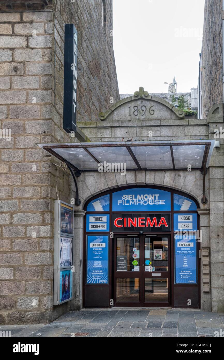 Das unabhängige Kino Belmont Filmhouse in Aberdeen befindet sich in einem Gebäude, das 1896 als Trades Hall erbaut wurde. Stockfoto