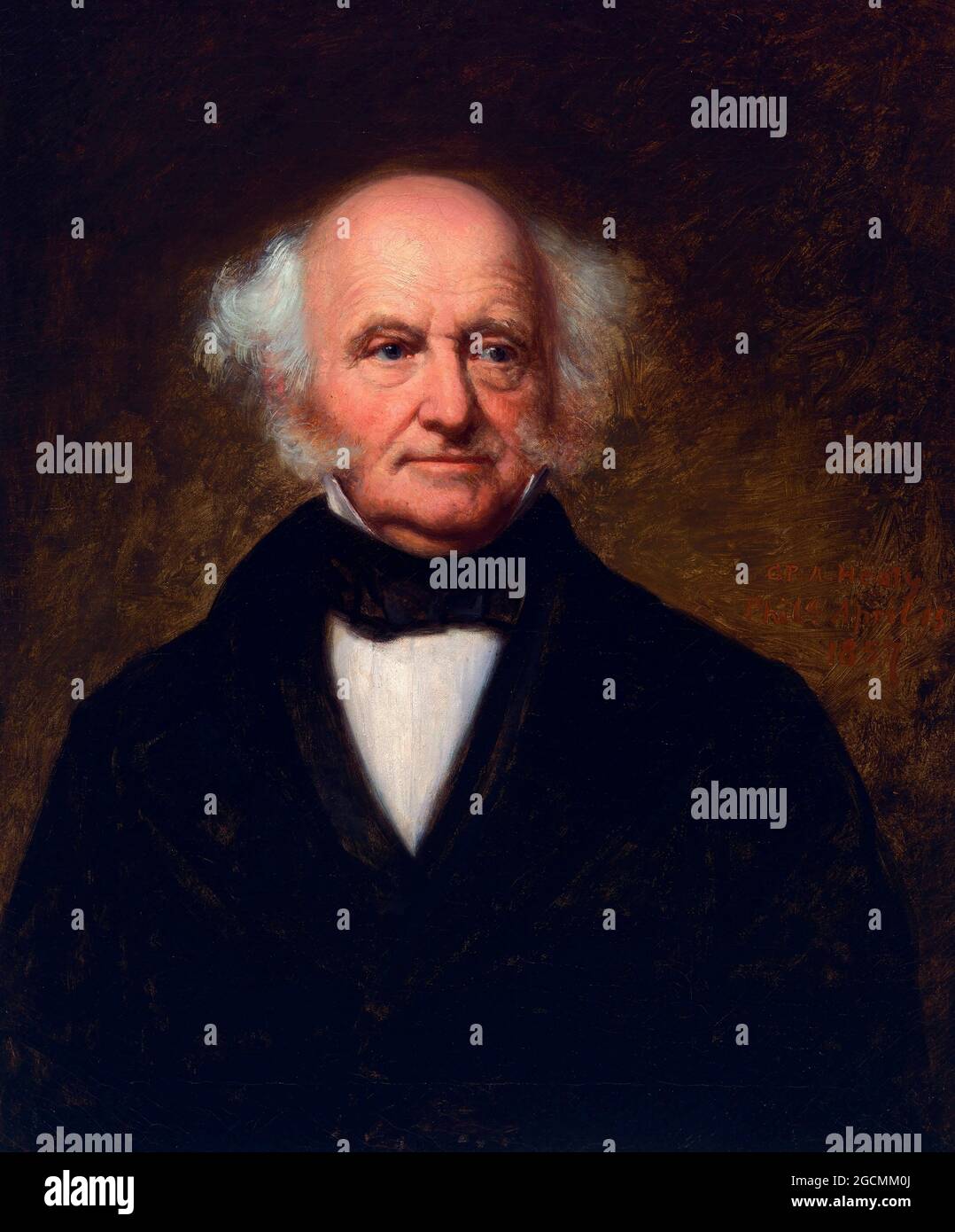 Porträt des 8. US-Präsidenten Martin van Buren (1782-1862) von G.P.A. Healy, Öl auf Leinwand, 1857 Stockfoto