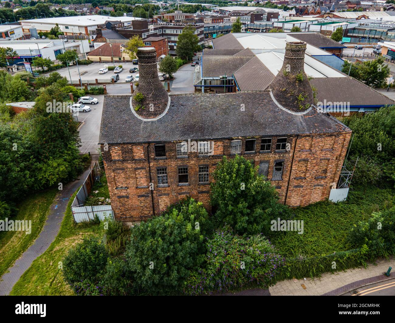 Stoke on Trent Aerial Drone Staffordshire News oder Reporting Images Stockfoto