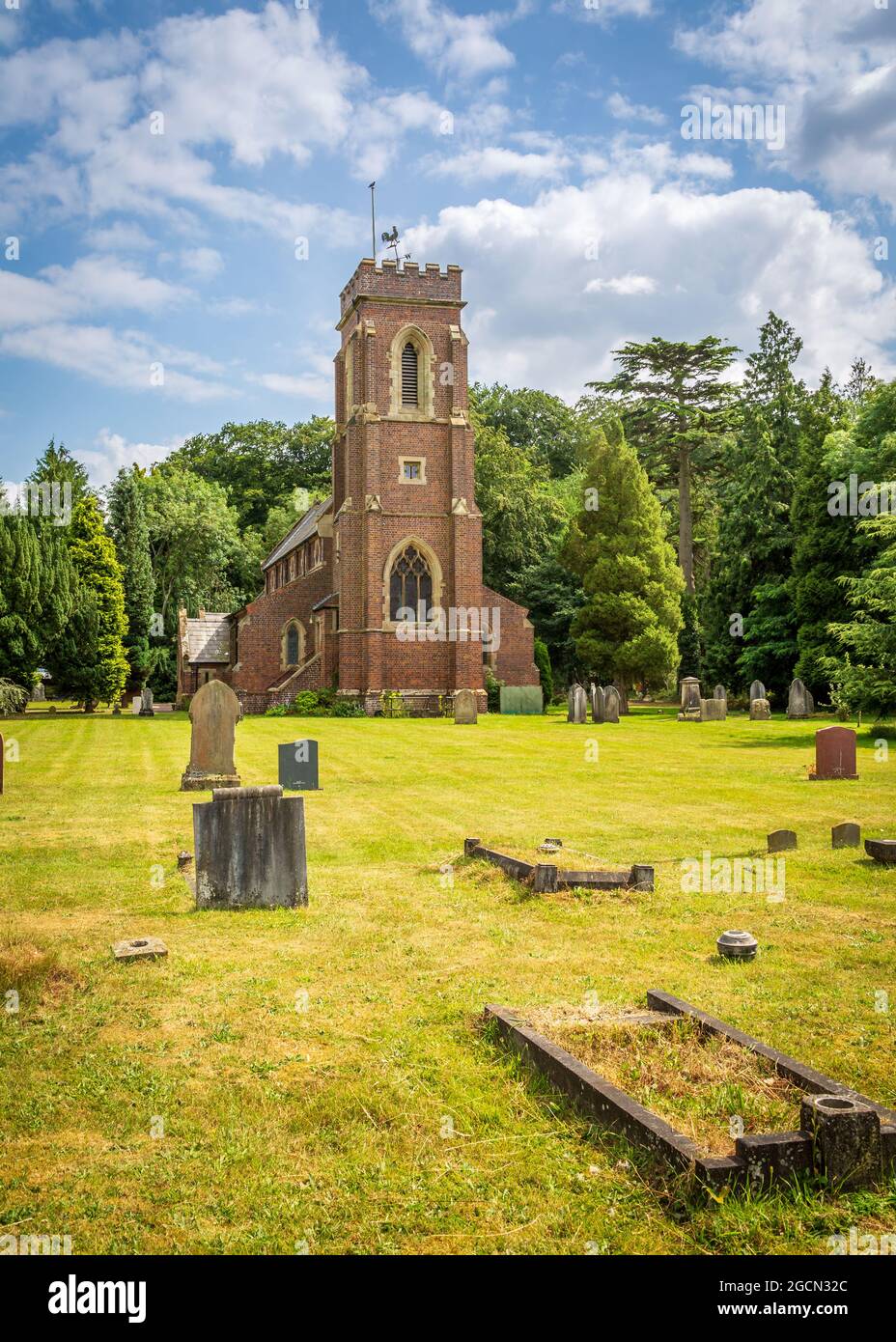 St. Peters Church im Worcestershire Dorf Cookley. Stockfoto