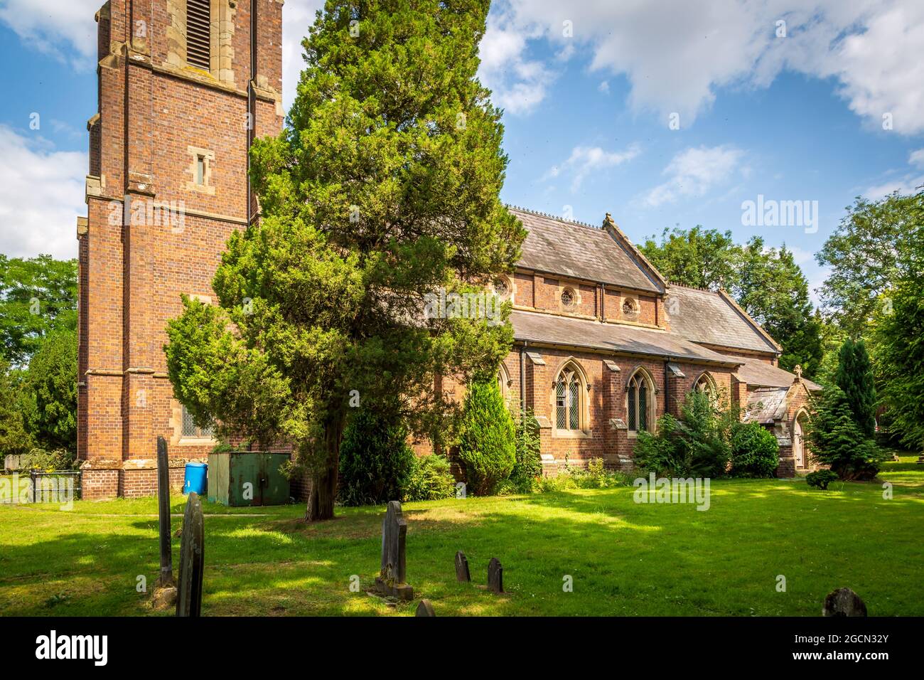 St. Peters Church im Worcestershire Dorf Cookley. Stockfoto