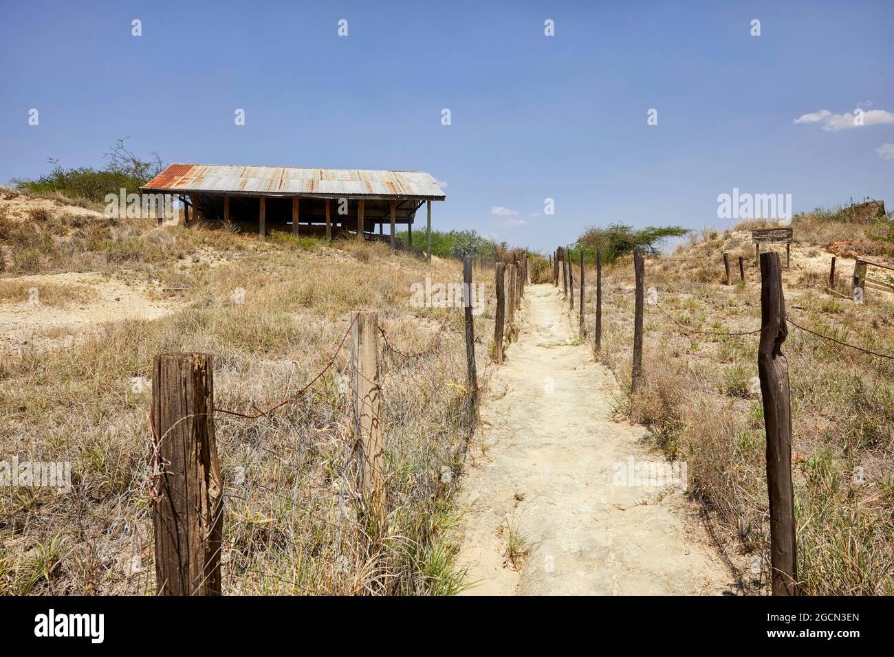 Olorgesailie Prähistorische Stätte in Kenia Afrika Stockfoto