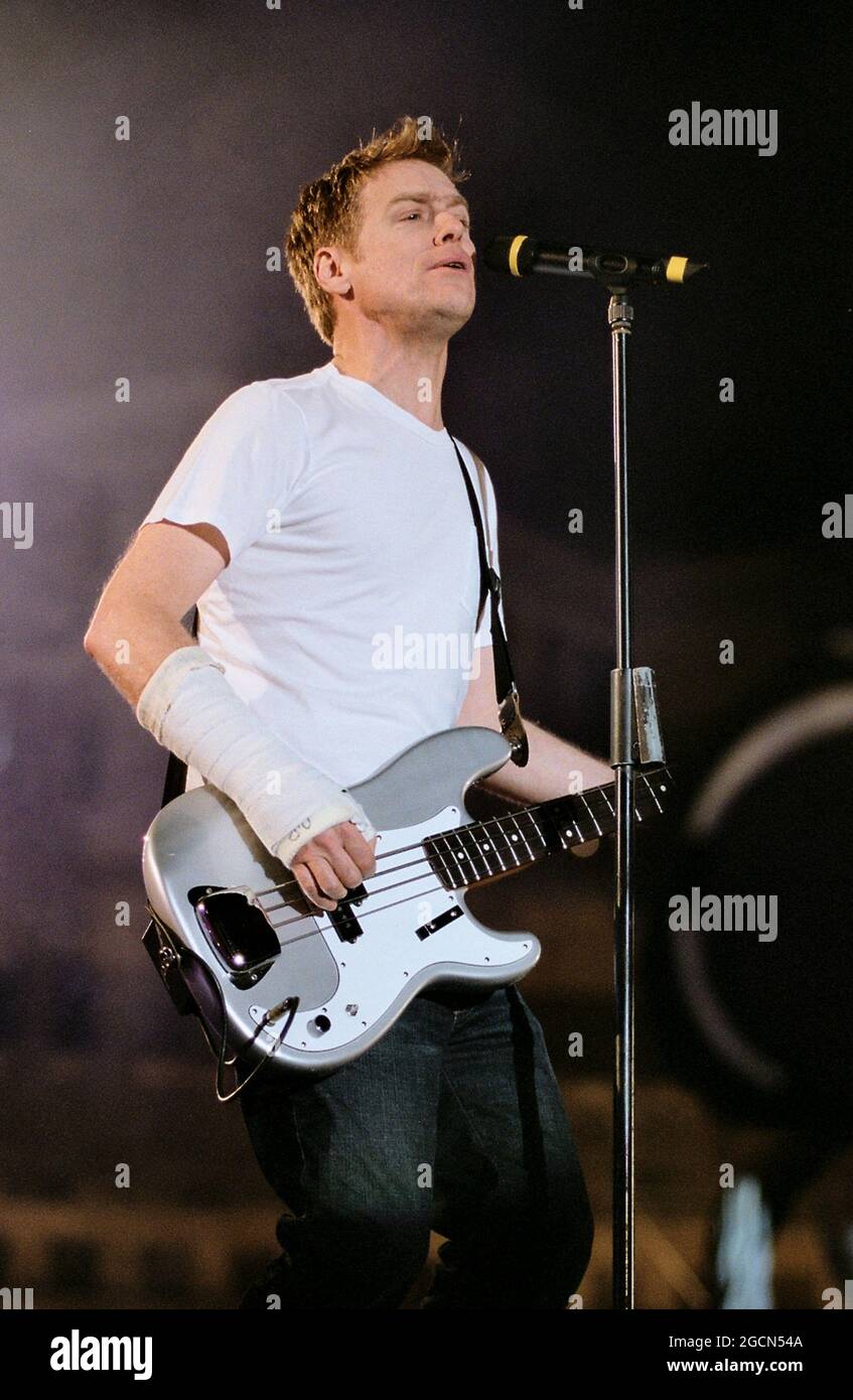 Napoli Italien 2002-05-28 : Bryan Adams Live-Konzert an der Festivalbar 2002 Stockfoto