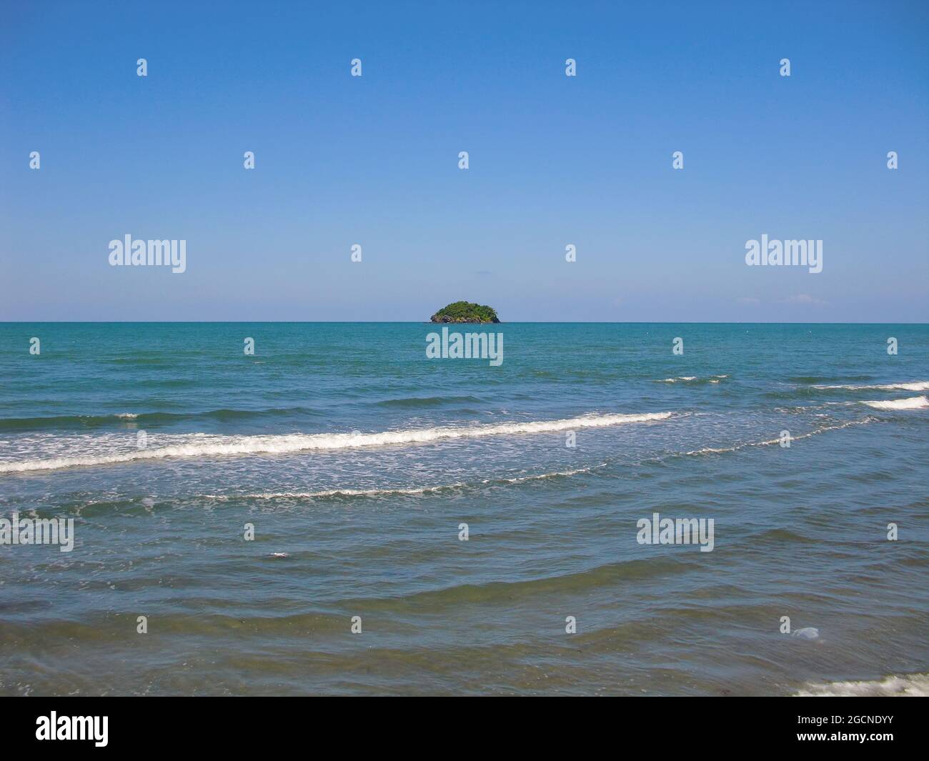 Majestätischer Blick über den pazifik von Roxas auf der Insel Panay auf den Philippinen 8.11.2014 Stockfoto