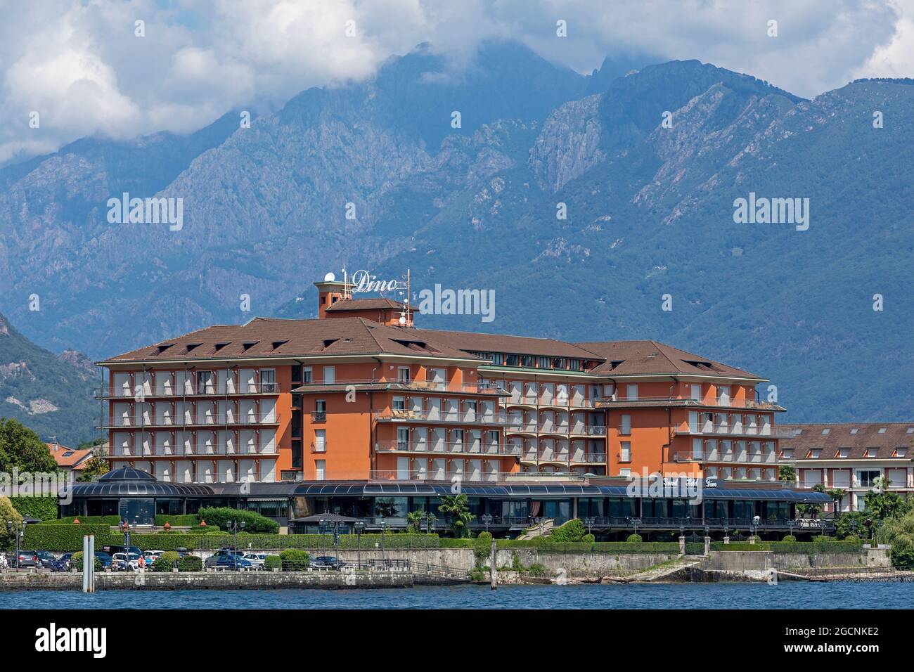 Grand Hotel Dino, Baveno, Lago Maggiore, Piemont, Italien Stockfoto