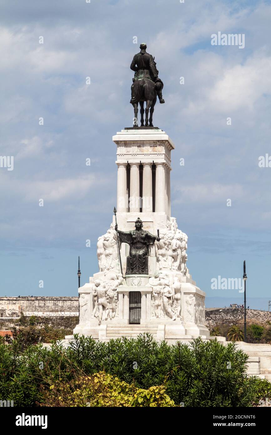 HAVANNA, KUBA - 22. FEB 2016: General Maximo Gomez Denkmal in Havanna Stockfoto