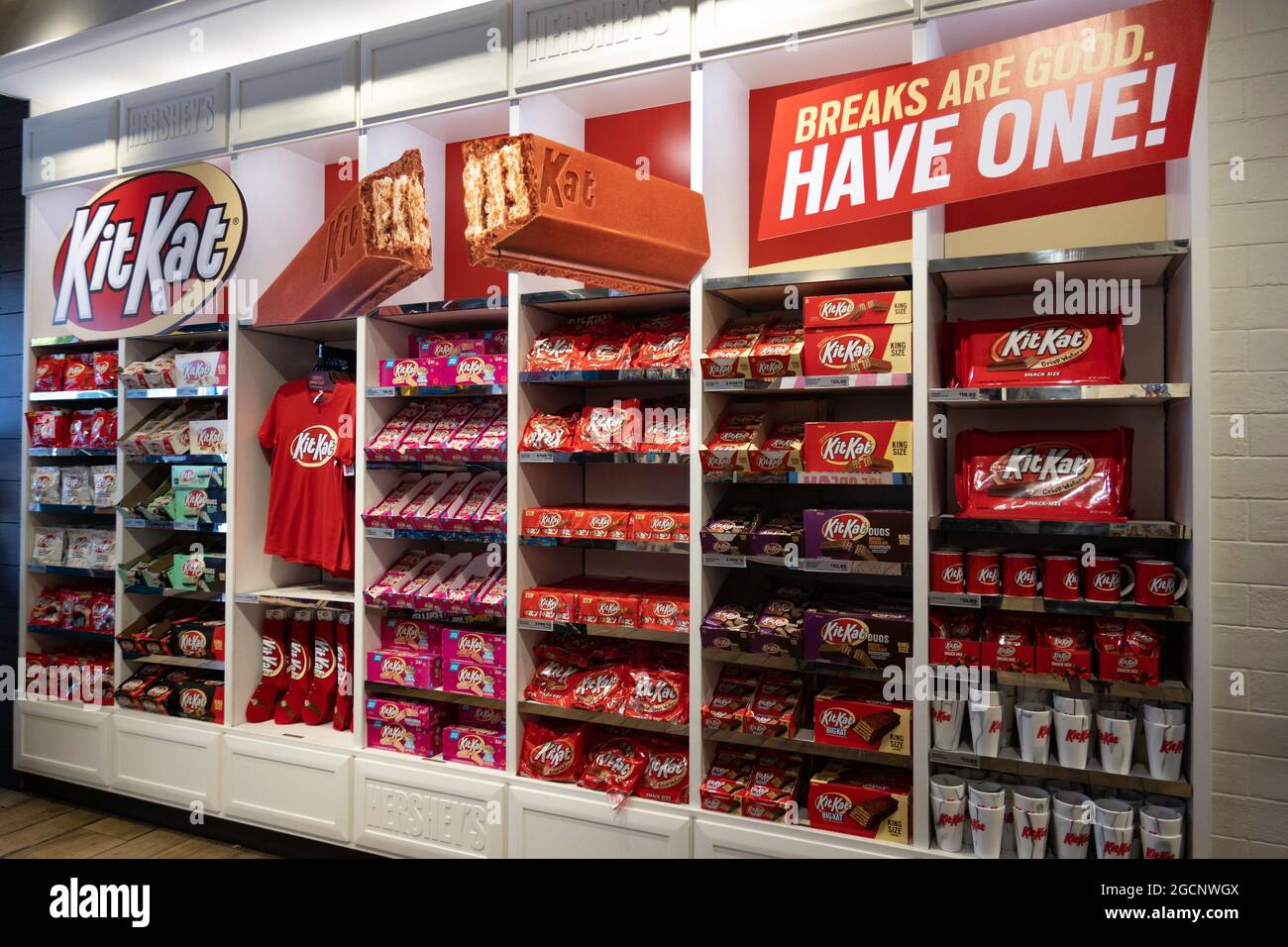 Hershey's Chocolate World Times Square, New York City, USA Stockfoto