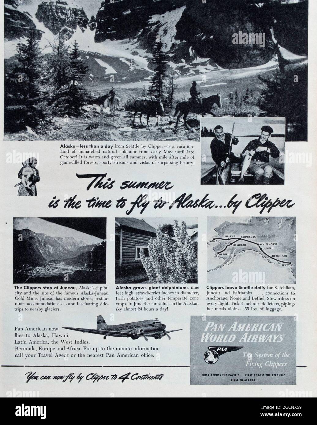 Vintage Life Magazine Anzeige, Ausgabe 10 Juni 1946, Vereinigte Staaten von Amerika Stockfoto
