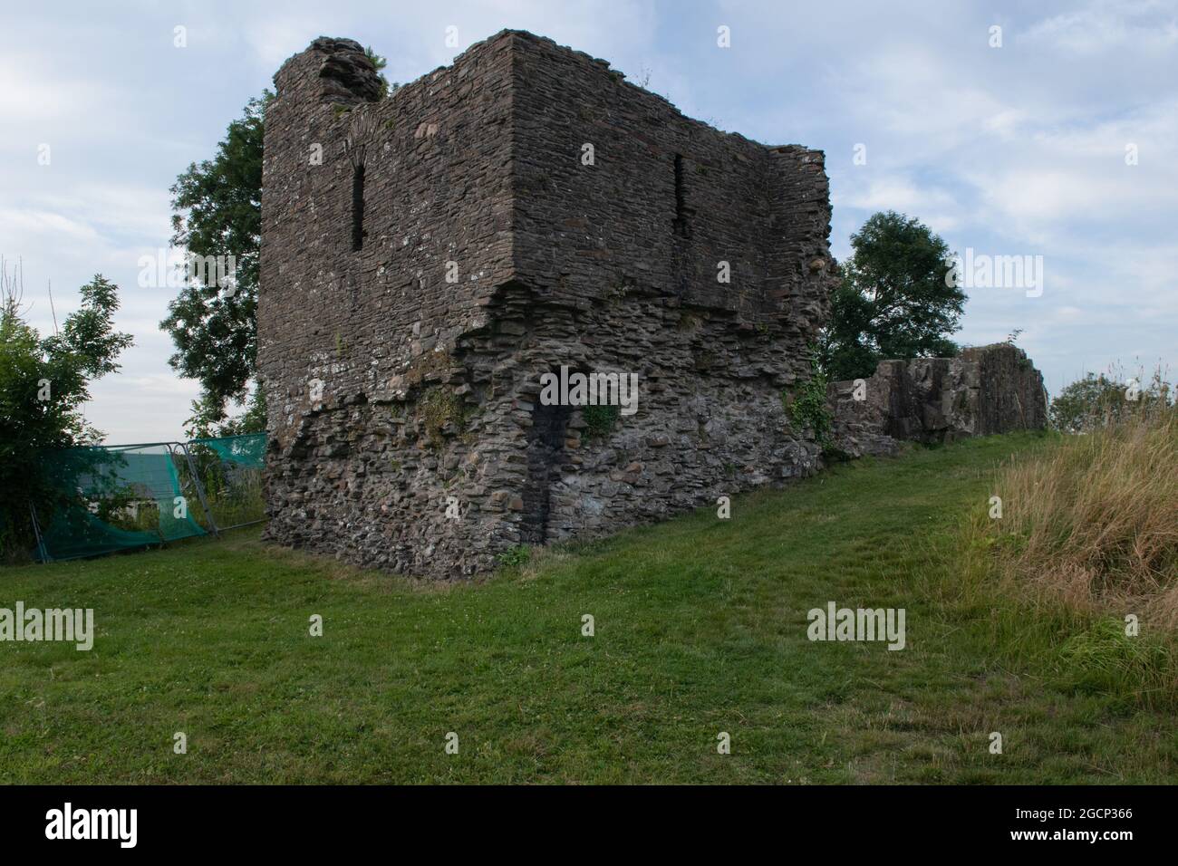 Loughor Castle, Wales, Großbritannien Stockfoto