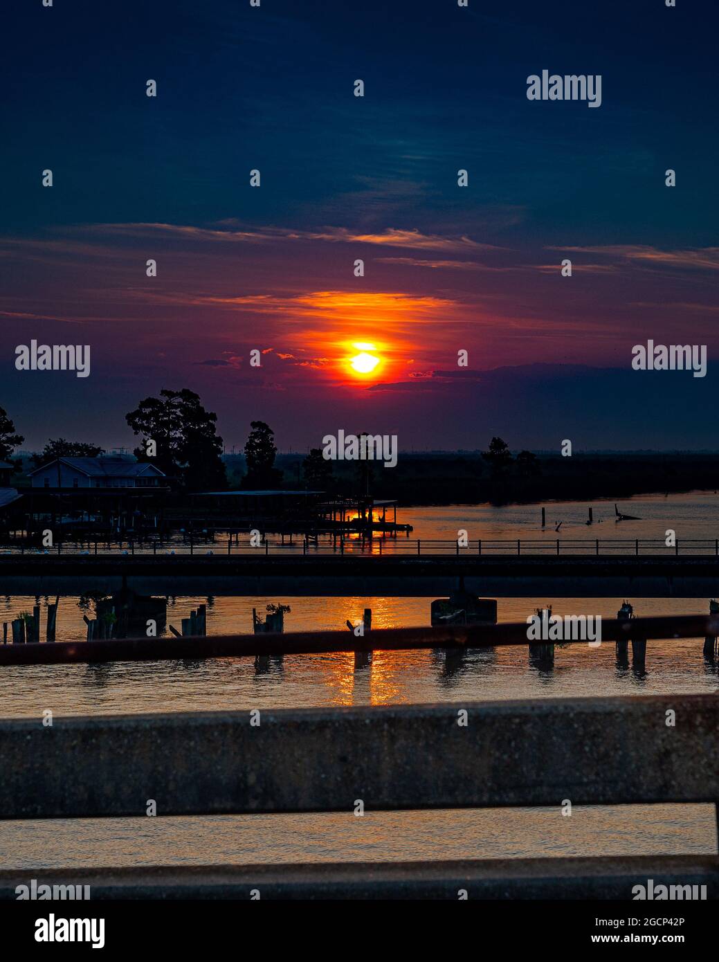 Louisiana Sonnenaufgang Stockfoto