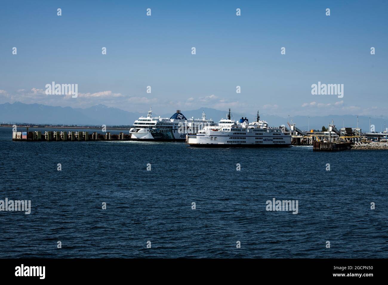BC Ferries bedient Südbritisch-Kolumbien, Gulf Islands und Vancouver Island Stockfoto