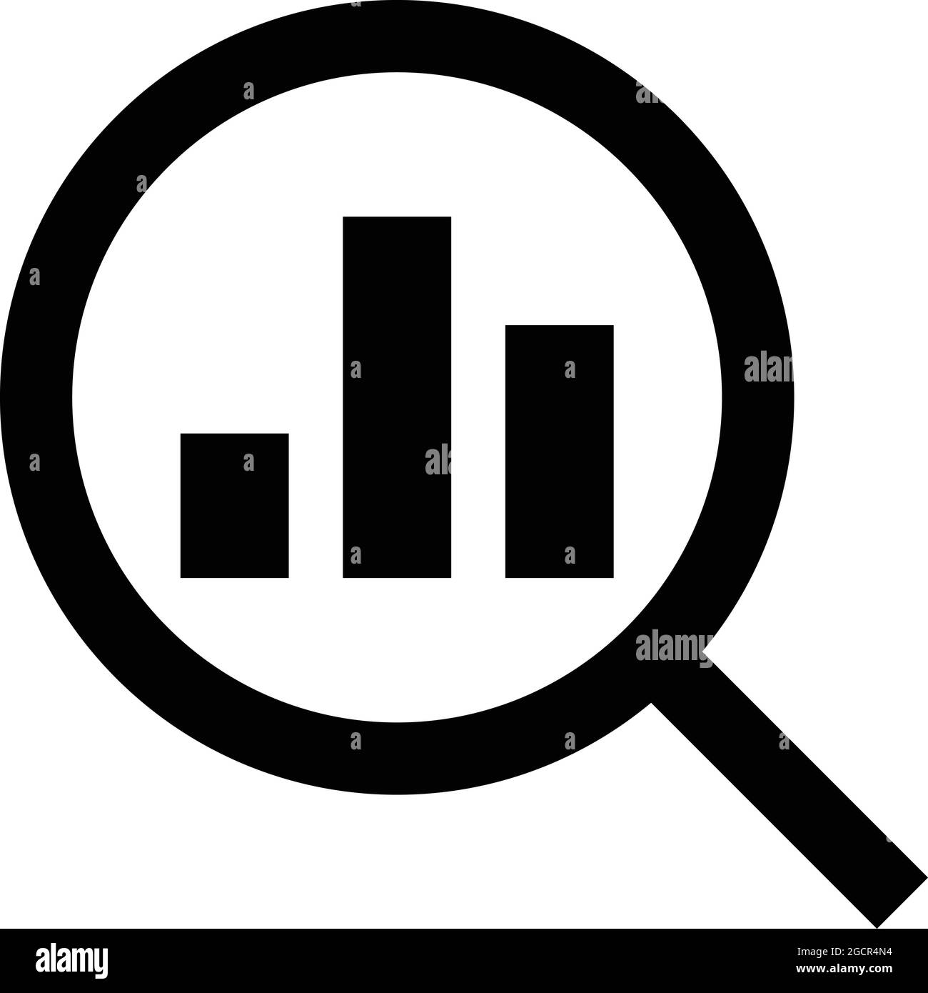 Symbol „Insights“ auf weißem Hintergrund. Stock Vektor