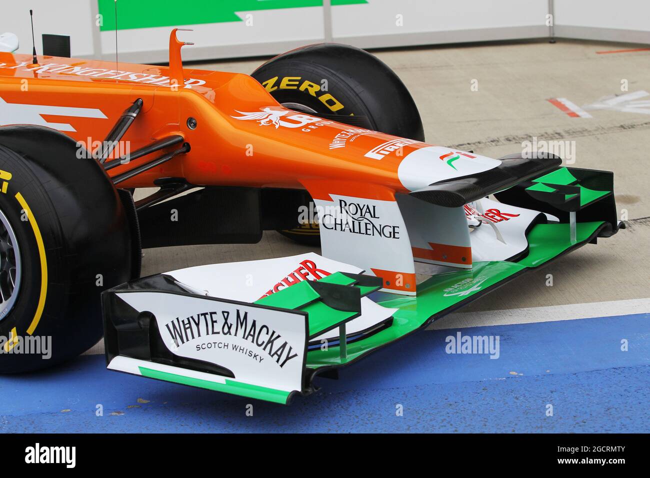 Sahara Force India Formel-1-Team – VJM05-Start – Silverstone, Großbritannien, 03.02.2012 Stockfoto