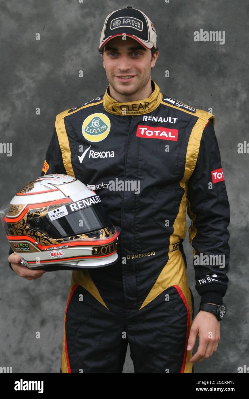 Jerome d'Ambrosio (Bel) Lotus F1 Team. Großer Preis von Australien, Donnerstag, 15. März 2012. Albert Park, Melbourne, Australien. Stockfoto