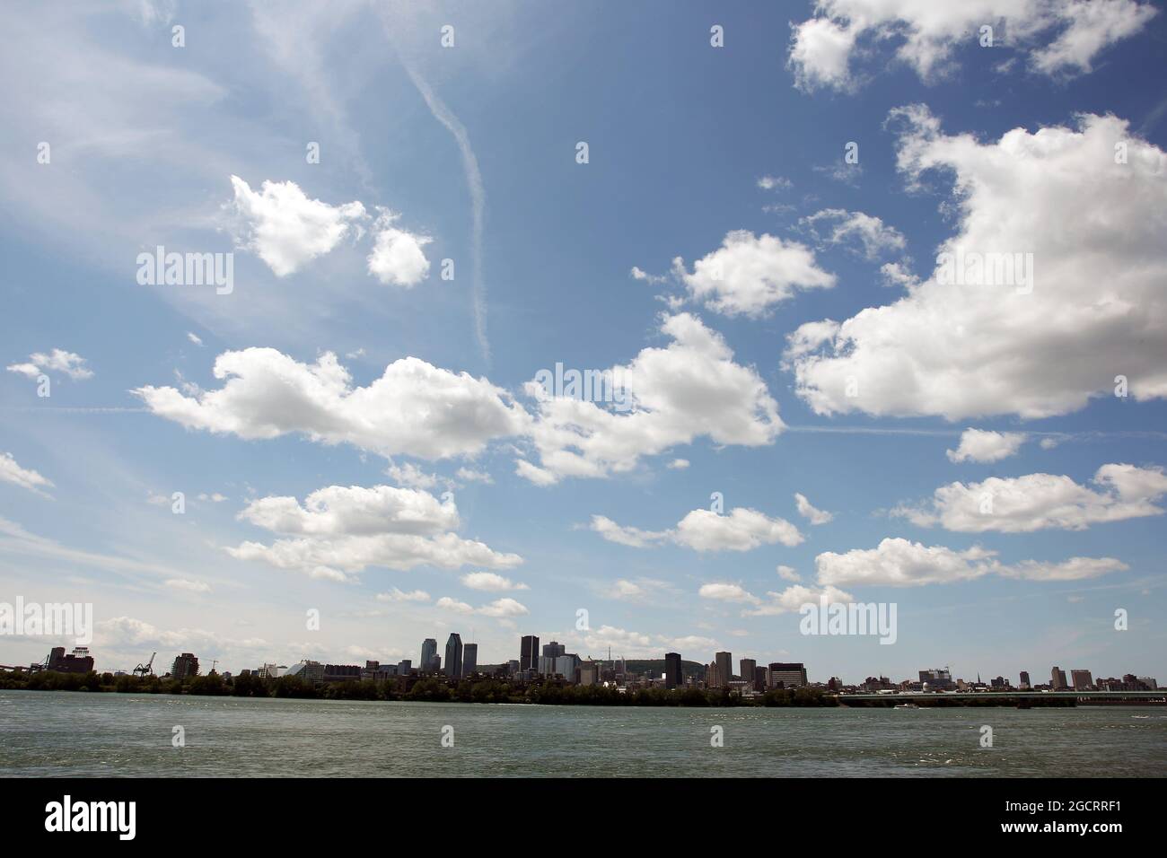 Landschaftlich Reizvolle Stadt Montreal. Großer Preis von Kanada, Samstag, 9. Juni 2012. Montreal, Kanada. Stockfoto